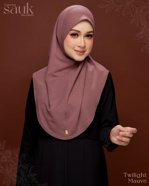 TUDUNG SAUK BELLEBOO (TWILIGHT MAUVE)