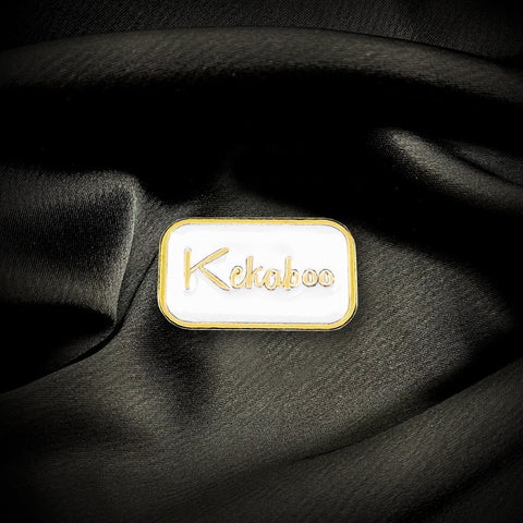 KEKABOO WHITE SQUARE PIN