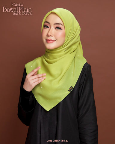 BAWAL PLAIN BATU TABUR (BT27 LIME GREEN)