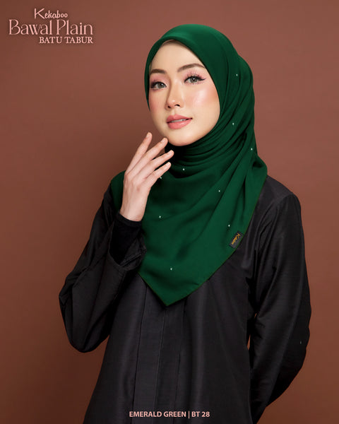 BAWAL PLAIN BATU TABUR (BT28 EMERALD GREEN)