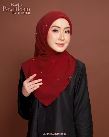 BAWAL PLAIN BATU TABUR (BT32 CARDINAL RED)