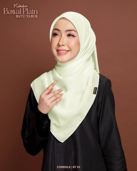 BAWAL PLAIN BATU TABUR (BT35 CORNSILK)