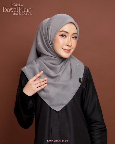 BAWAL PLAIN BATU TABUR (BT36 LAVA GRAY)