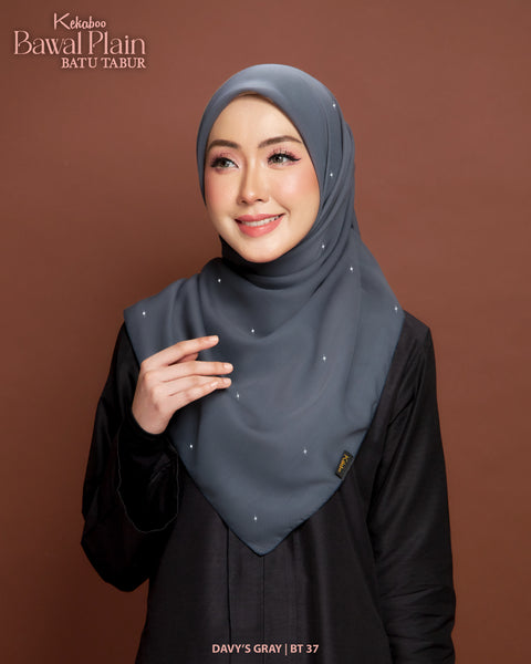 BAWAL PLAIN BATU TABUR (BT37 DAVY'S GRAY)