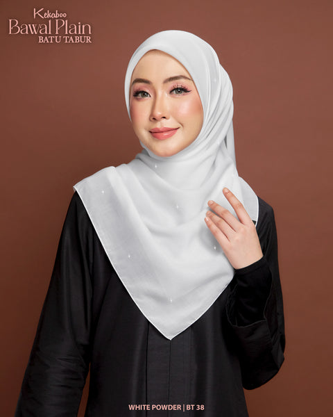 BAWAL PLAIN BATU TABUR  (BT38 WHITE POWDER)