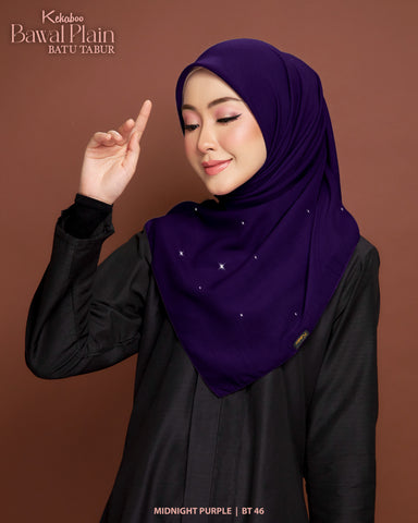 BAWAL PLAIN BATU TABUR (BT46 MIDNIGHT PURPLE)