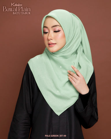 BAWAL PLAIN BATU TABUR (BT49 PALE GREEN)