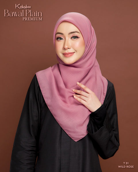 BAWAL PLAIN PREMIUM COTTON (T51 WILD ROSE)