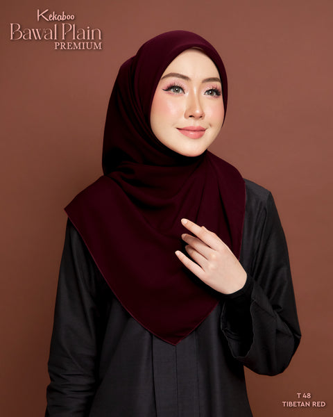 BAWAL PLAIN PREMIUM COTTON (T48 TIBETAN RED)