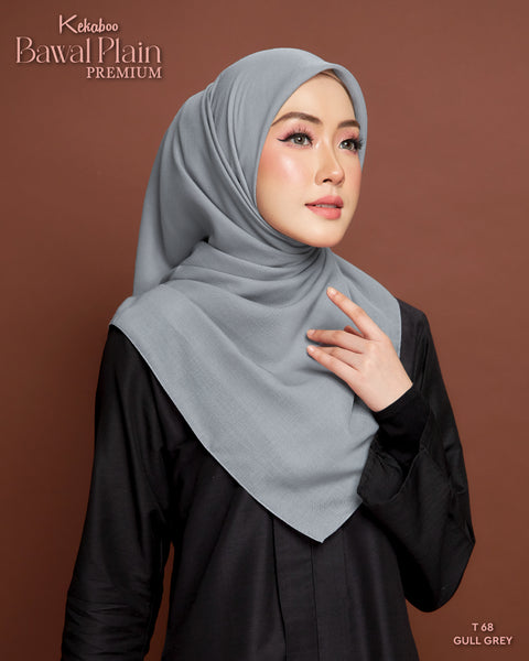 BAWAL PLAIN PREMIUM COTTON (T68 GULL GREY)