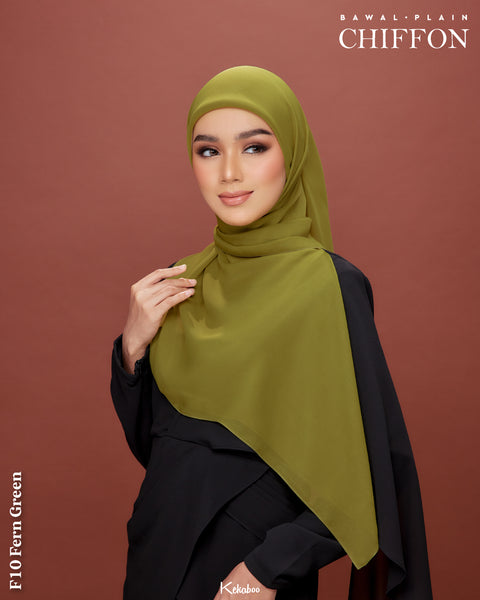 KEKABOO EASYWEAR CHIFFON PLAIN (F10 FERN GREEN)