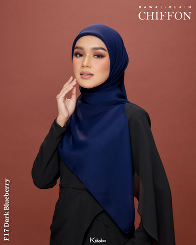 KEKABOO EASYWEAR CHIFFON PLAIN (F17 DARK BLUEBERRY)