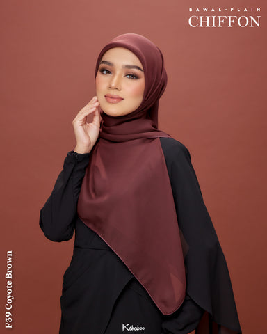 KEKABOO EASYWEAR CHIFFON PLAIN (F39 COYOTE BROWN)