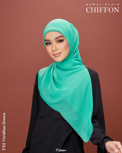 KEKABOO EASYWEAR CHIFFON PLAIN (F25 VIRIDIAN GREEN)