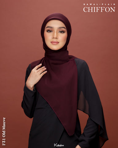 KEKABOO EASYWEAR CHIFFON PLAIN (F31 OLD MAUVE)