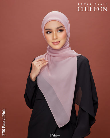 KEKABOO EASYWEAR CHIFFON PLAIN (F30 PASTEL PINK)