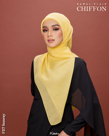 KEKABOO EASYWEAR CHIFFON PLAIN (F27 SUNRAY)