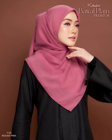 BAWAL PLAIN COTTON PREMIUM (T03 ROUGE PINK)