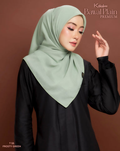 BAWAL PLAIN COTTON PREMIUM (T55 FROSTY GREEN )