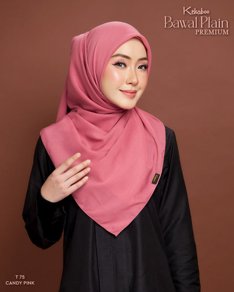 BAWAL PLAIN COTTON PREMIUM (T75 CANDY PINK)