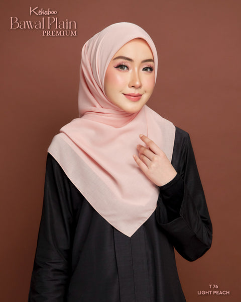 BAWAL PLAIN COTTON PREMIUM (T76) LIGHT PEACH